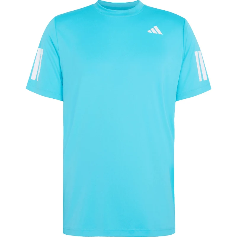 Adidas Club 3-Stripe Tee Signal Cyan