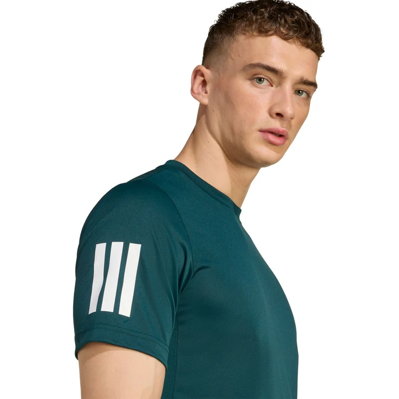 Adidas Club 3-Stripes T-Shirt Green