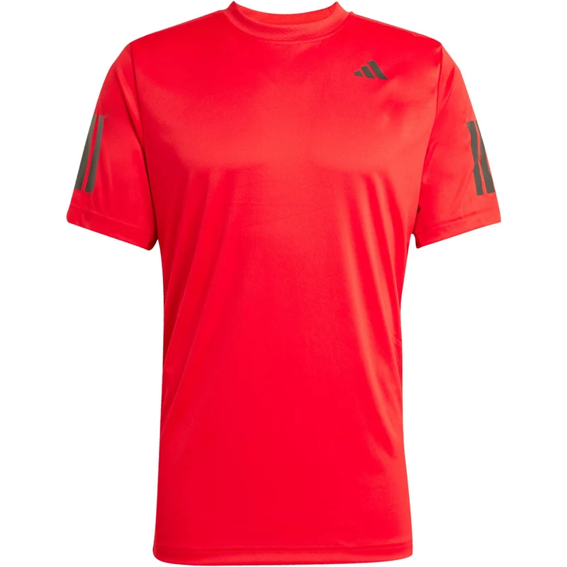 Adidas Club 3-Stripes T-Shirt Red