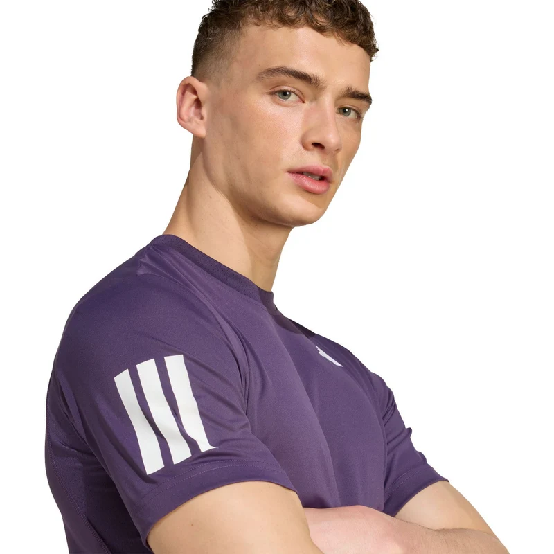 Adidas Club 3-Stripes T-Shirt Aurora Plum