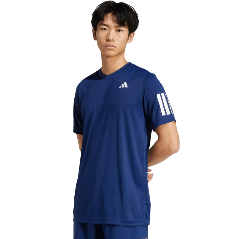 Adidas Club 3-Stripes T-Shirt Dark Blue