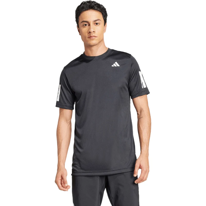 Adidas Club 3-Stripes T-Shirt Black