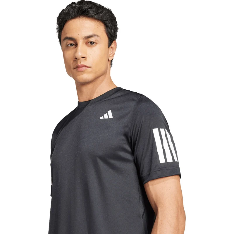 Adidas Club 3-Stripes T-Shirt Black