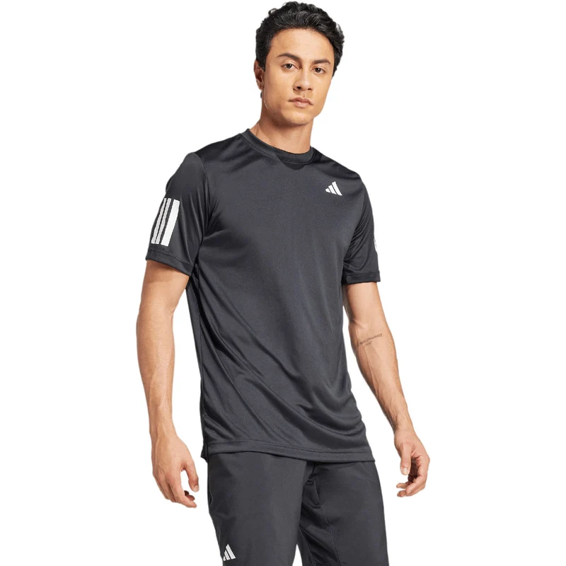 Adidas Club 3-Stripes T-Shirt Black