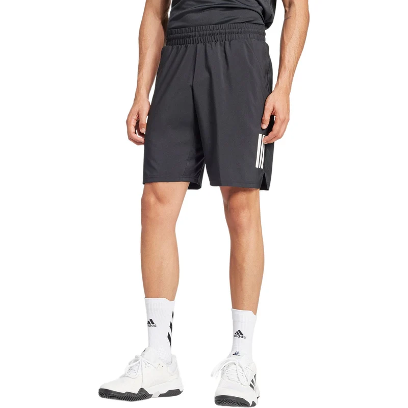 Adidas Club 3 Stripes 7 Inch Shorts Black
