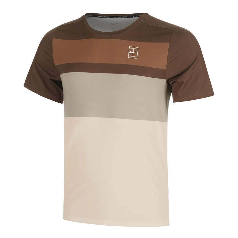 Court Dri-FIT Advantage Print T-Shirt Herren-Braun
