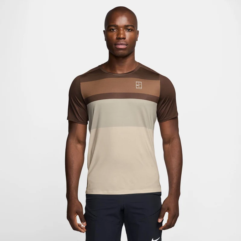 Court Dri-FIT Advantage Print T-Shirt Herren-Braun