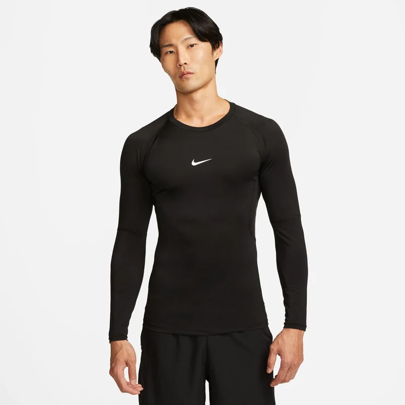 Dri-Fit Longsleeve Herren - schwarz,