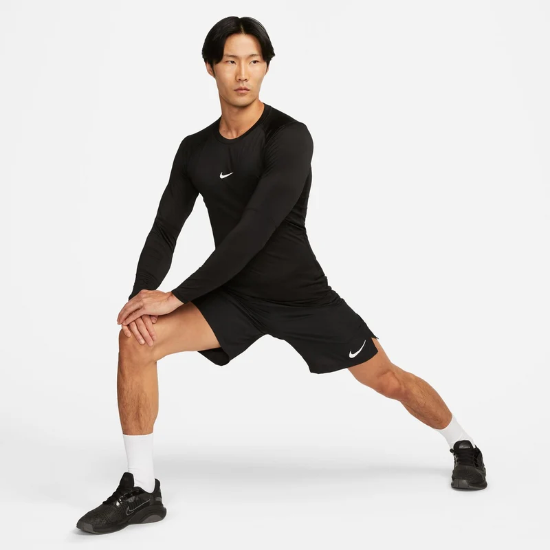 Dri-Fit Longsleeve Herren - schwarz,