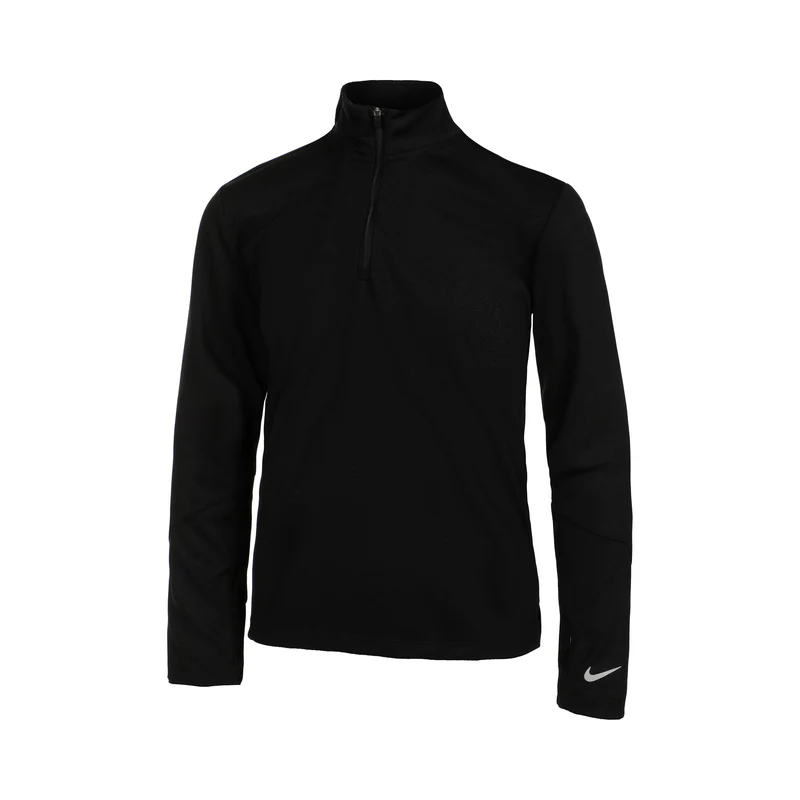 Dri-Fit UV Half-Zip Essential Longsleeve Jungen-Schwarz