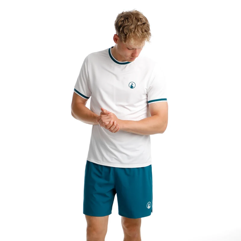 Create Challenger 2in1 7inch Shorts Herren-Petrol,Weiß