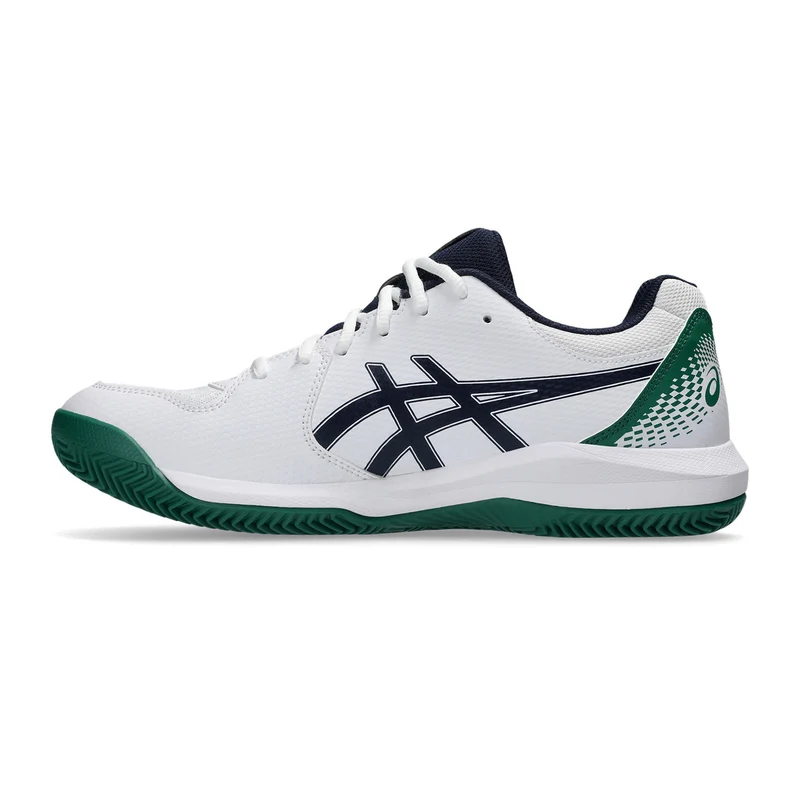 Gel-Dedicate 8 Sandplatzschuh Herren - weiß, grün