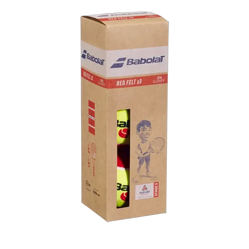 Pelotas Babolat Stage 3 Red Felt Minitenis