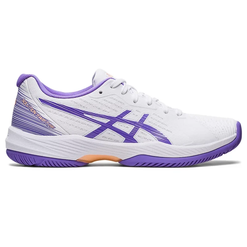 Asics Tennisschoen Solution Swift FF Clay Dames Wit Paars