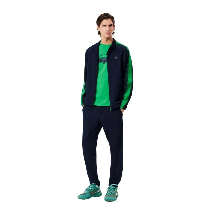 Lacoste Trainingspak Tennis Jogger-Set Medvedev Heren Navy Groen