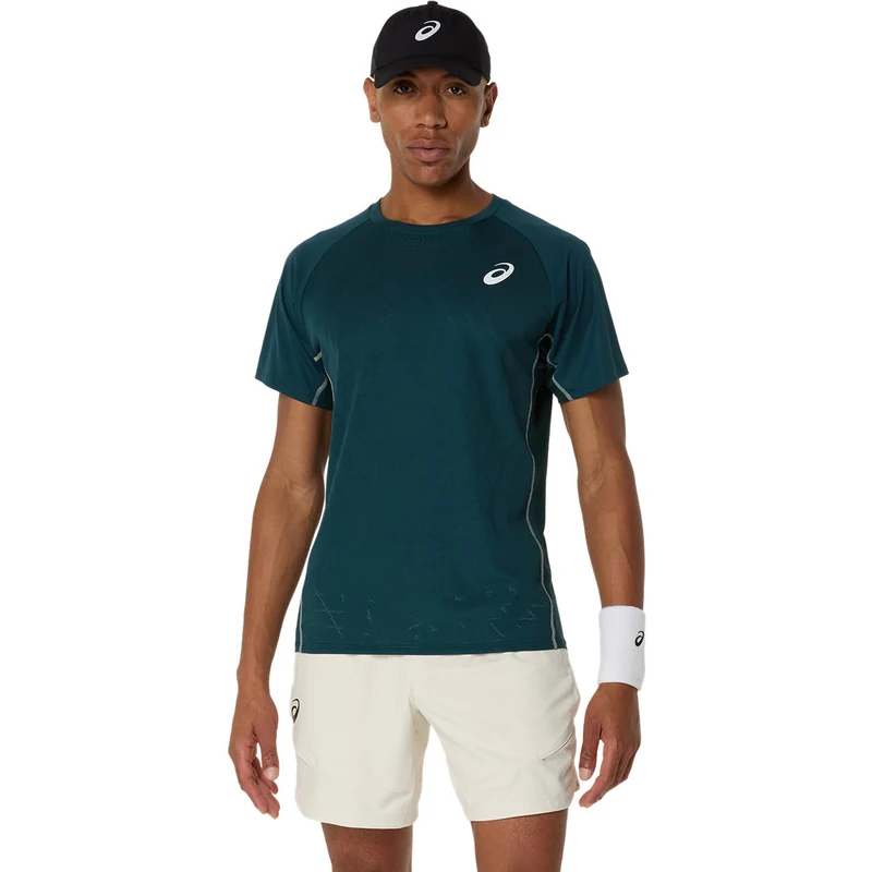 Asics T-Shirt Match Actibreeze SS Top Heren Groen
