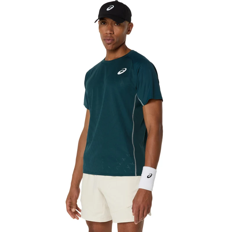 Asics T-Shirt Match Actibreeze SS Top Heren Groen