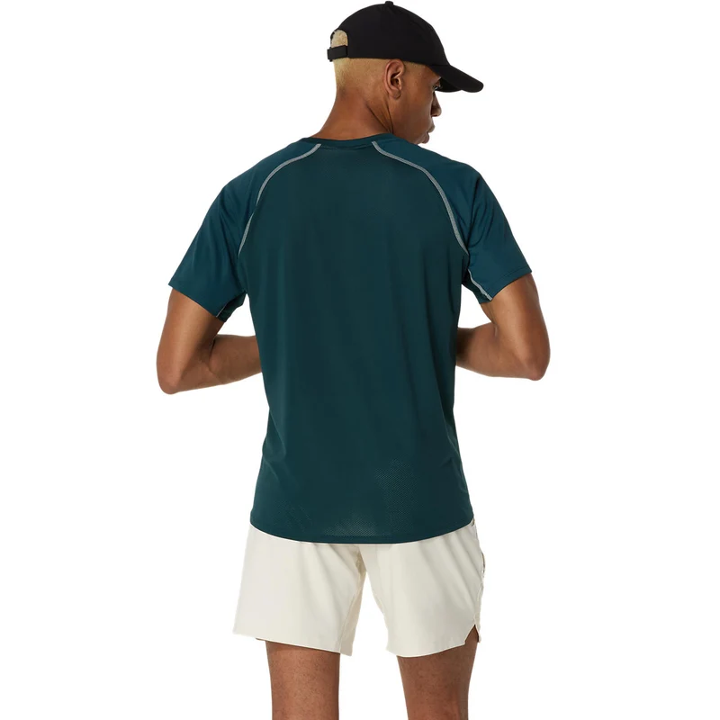 Asics T-Shirt Match Actibreeze SS Top Heren Groen