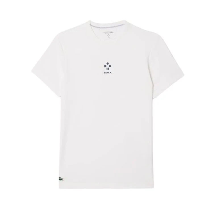 Lacoste T-Shirt Sport Danill Medvedev Heren Wit