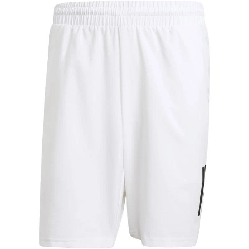 Adidas Club 3 Stripes 7 Inch Shorts White