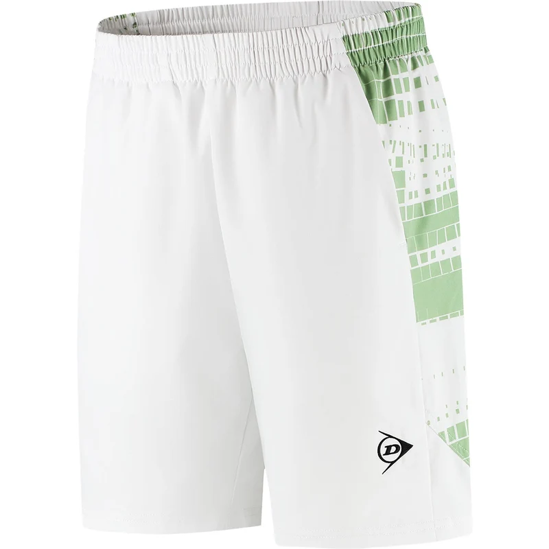Dunlop Mens Game Shorts White/Fair Green