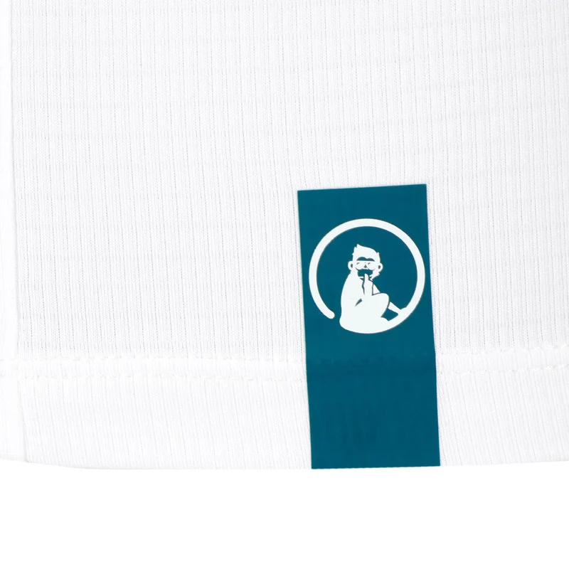 Create Break Ringer T-Shirt Herren-Weiß,Petrol