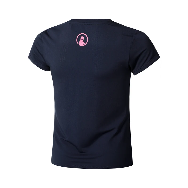 Retriever T-Shirt Mädchen-Dunkelblau,Pink