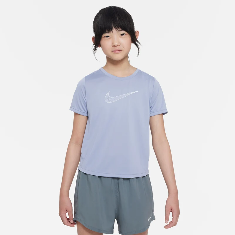 Dri-Fit One GX T-Shirt Mädchen - blaugrau,