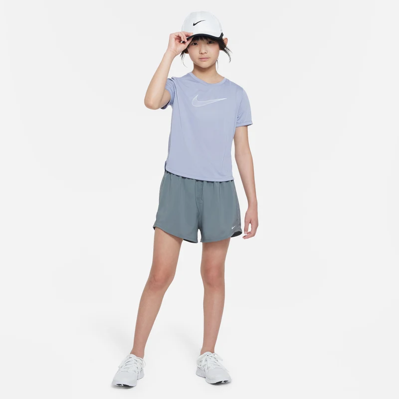 Dri-Fit One GX T-Shirt Mädchen - blaugrau,
