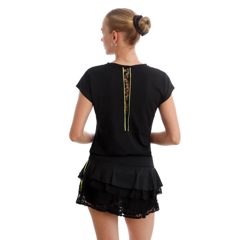 Night Flash T-Shirt Damen - schwarz