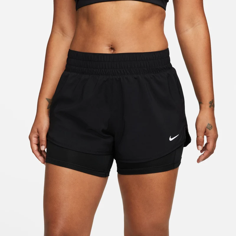 Dri-Fit One MR 2in1 Shorts Damen-Schwarz