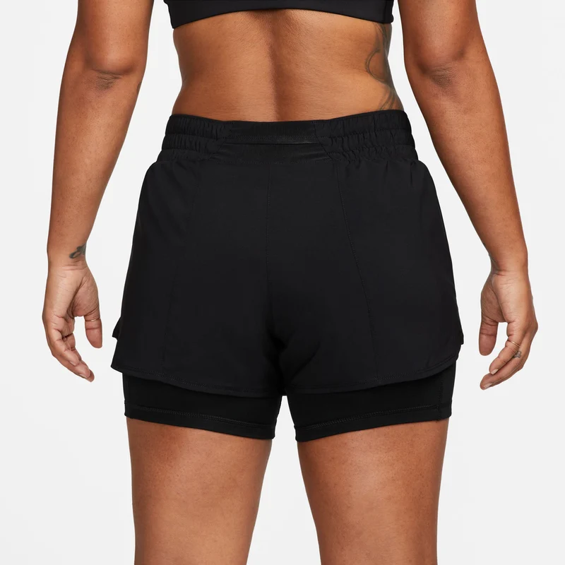 Dri-Fit One MR 2in1 Shorts Damen-Schwarz