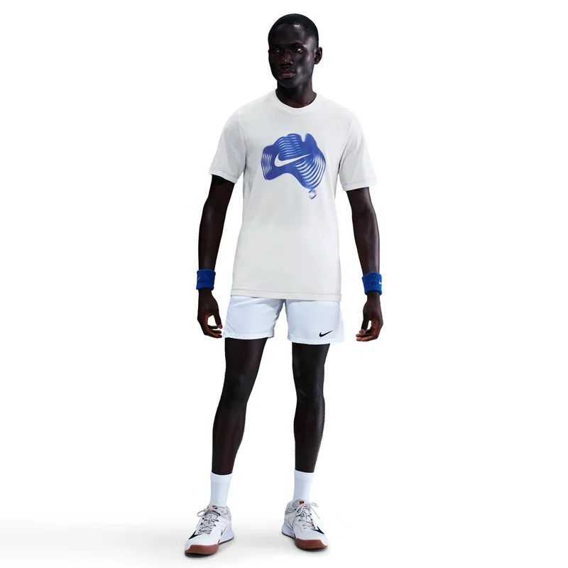 Court Dri-Fit T-Shirt Herren-creme, blau