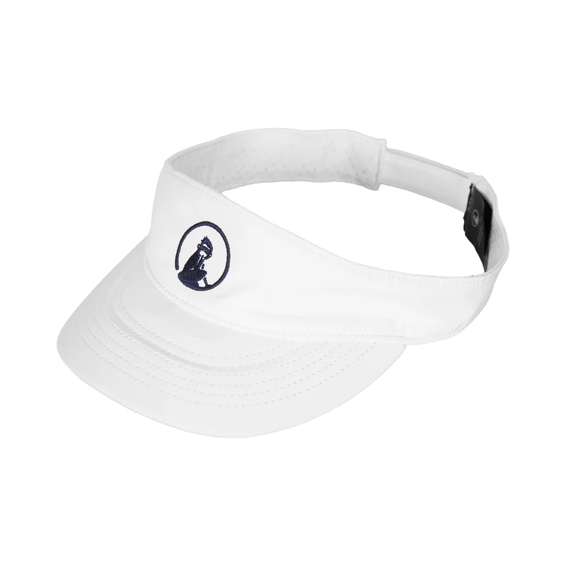 Court Performance Visor Damen-weiß,dunkelblau
