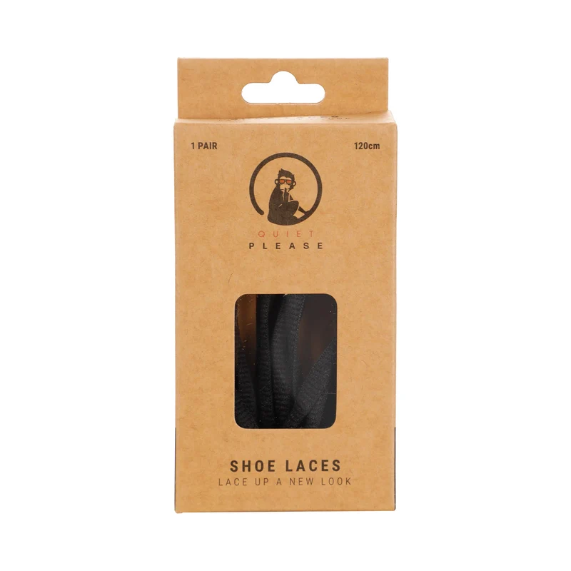 QP shoe laces 120cm Schnürsenkel - schwarz