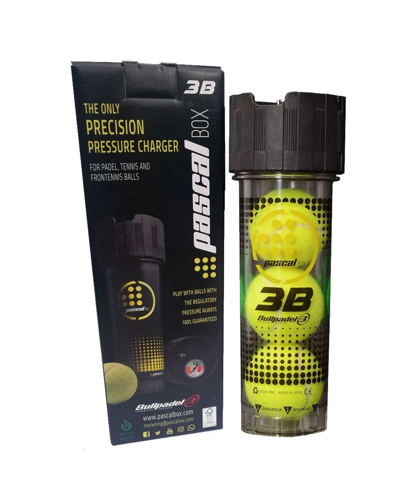 Bullpadel Pascal Box 3B Drukhouder voor Padelballen