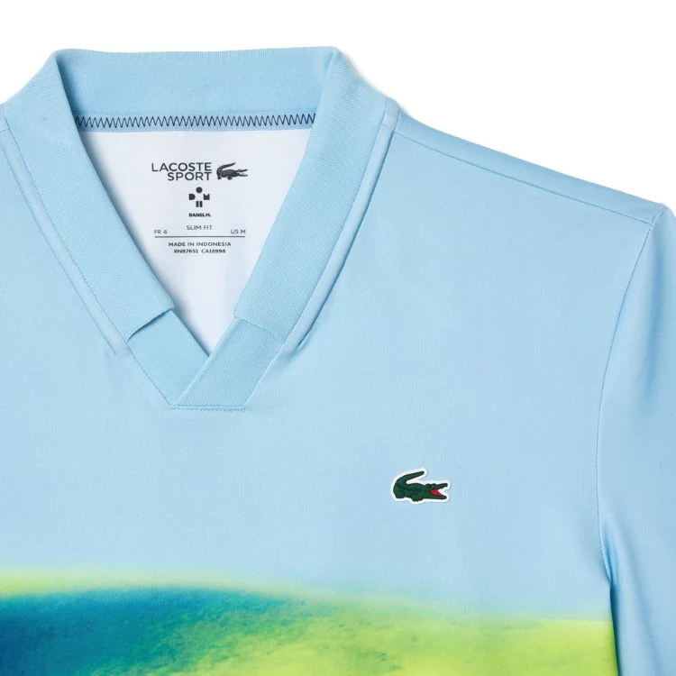 Lacoste Polo Shirt Sport Danill Medvedev Heren Blauw