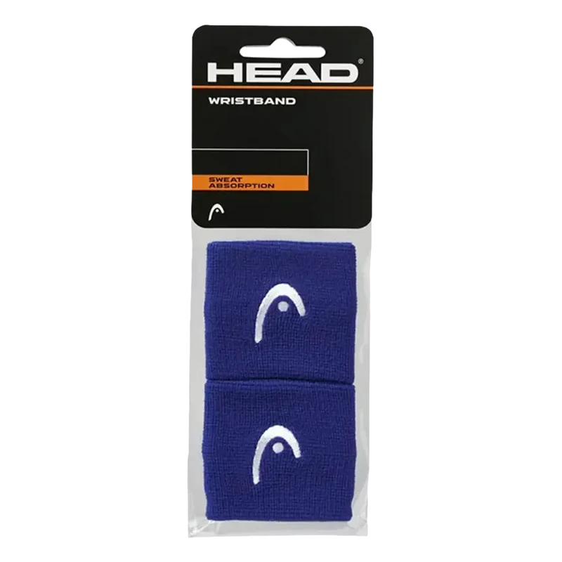 Muñequeras Cortas Head Azul (Pack x2)