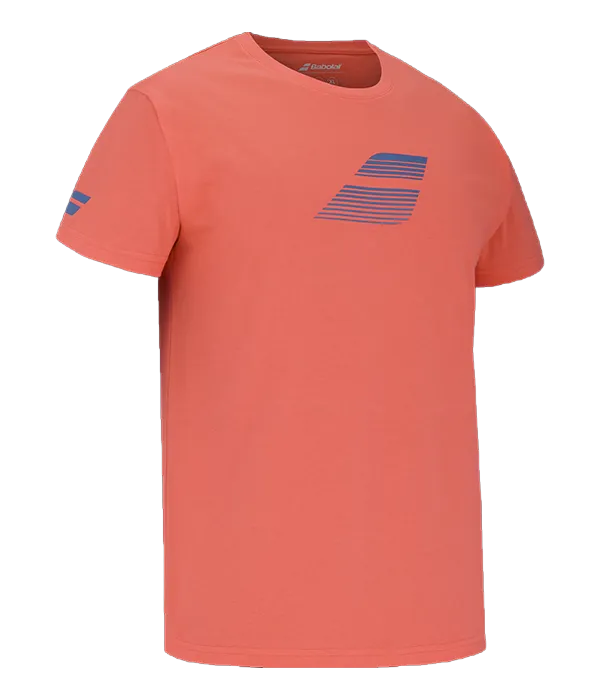 Camiseta Babolat Flag Hot Coral
