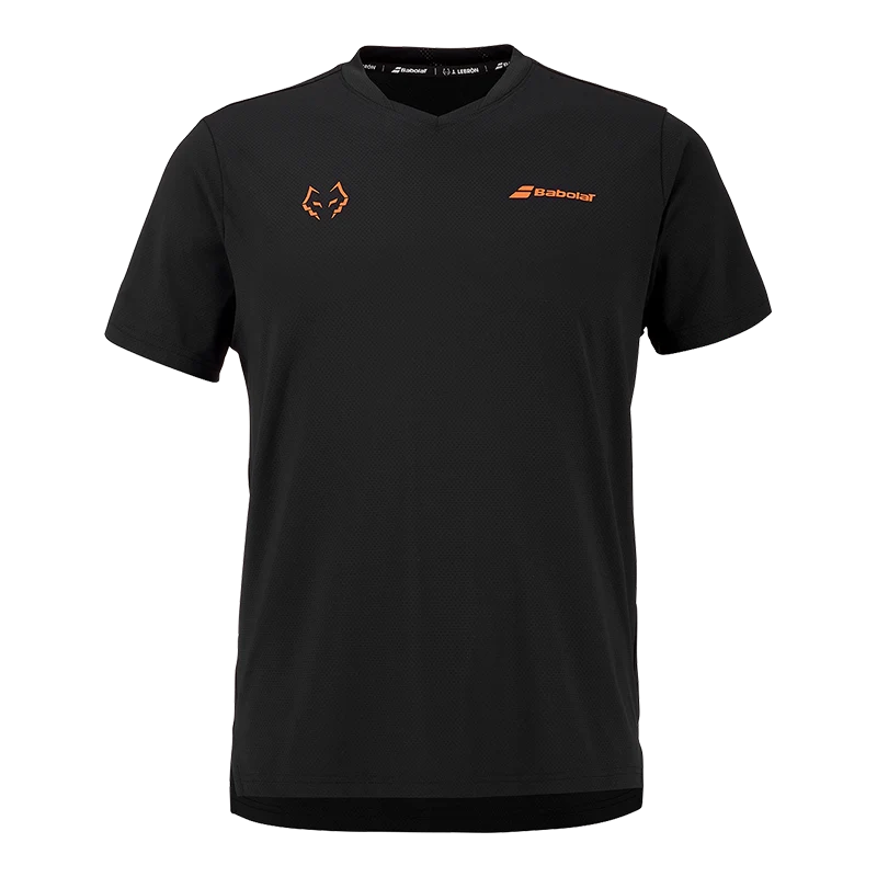 Camiseta Babolat Crew Neck Tee Black/Black 2026 J. Lebrón