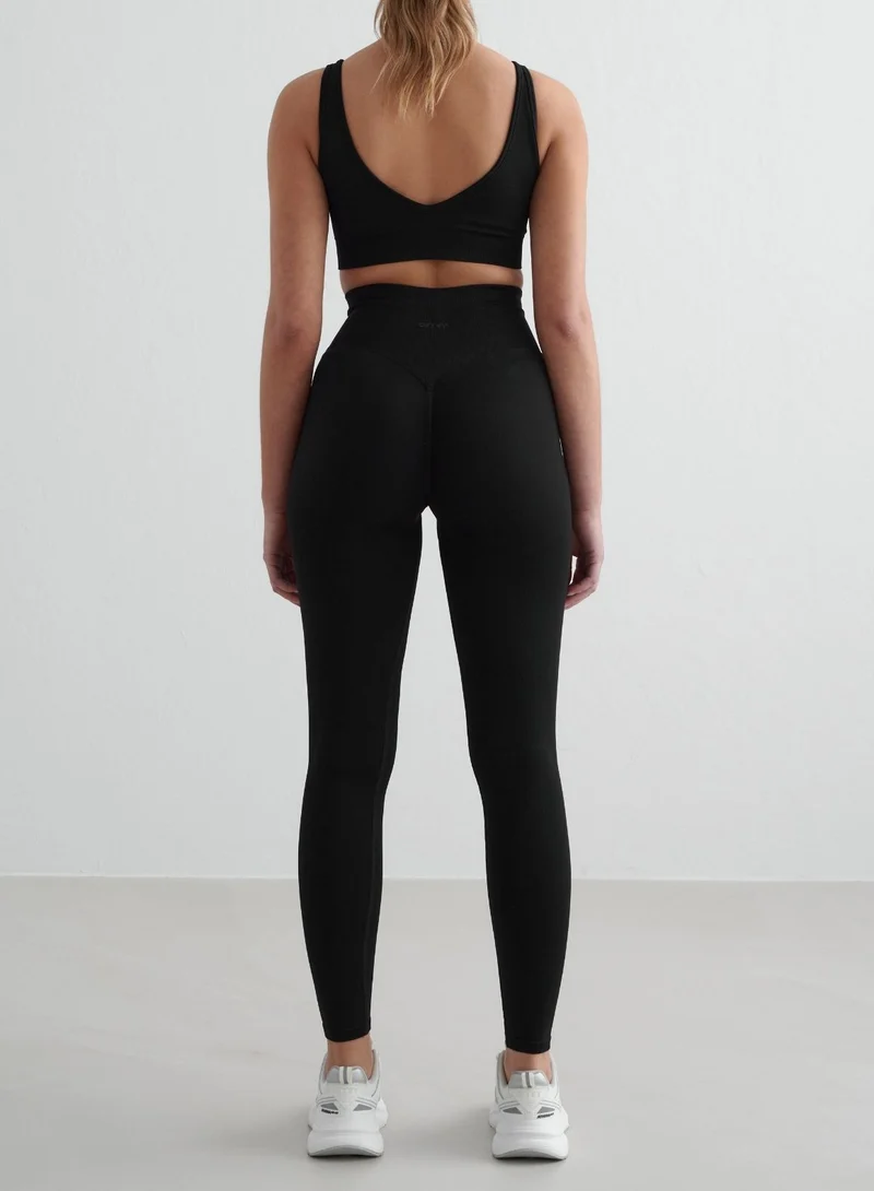 Black Shape Seamless Tights