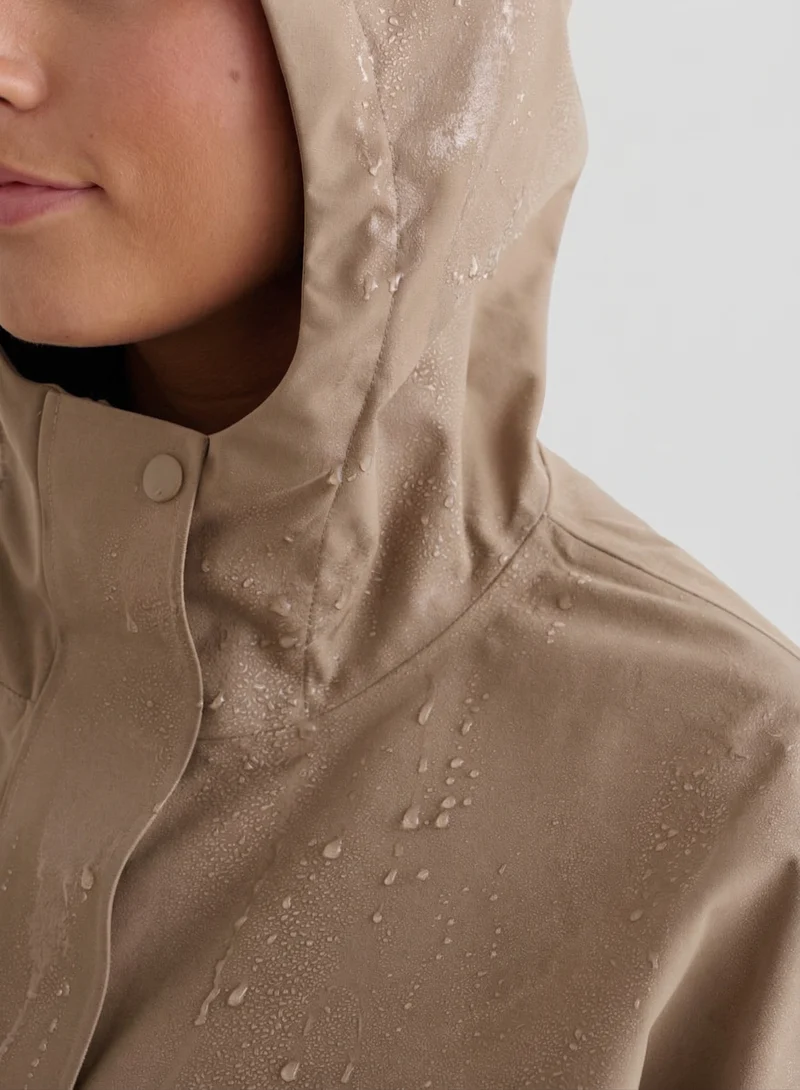 Espresso Waterproof Oversized Anorak