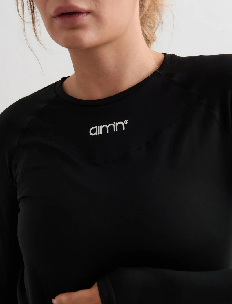 Black Soft Basic Maternity Long Sleeve