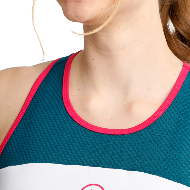 Create Racerback Tank-Top Damen-Petrol,Mehrfarbig
