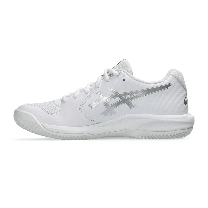 Gel-Dedicate 9 Sandplatzschuh Damen - weiß, silber