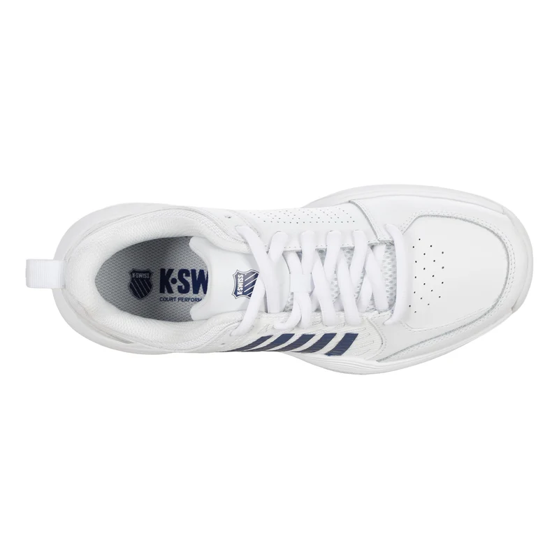 Court Express 2 Teppichschuh Kinder - weiß, dunkelblau