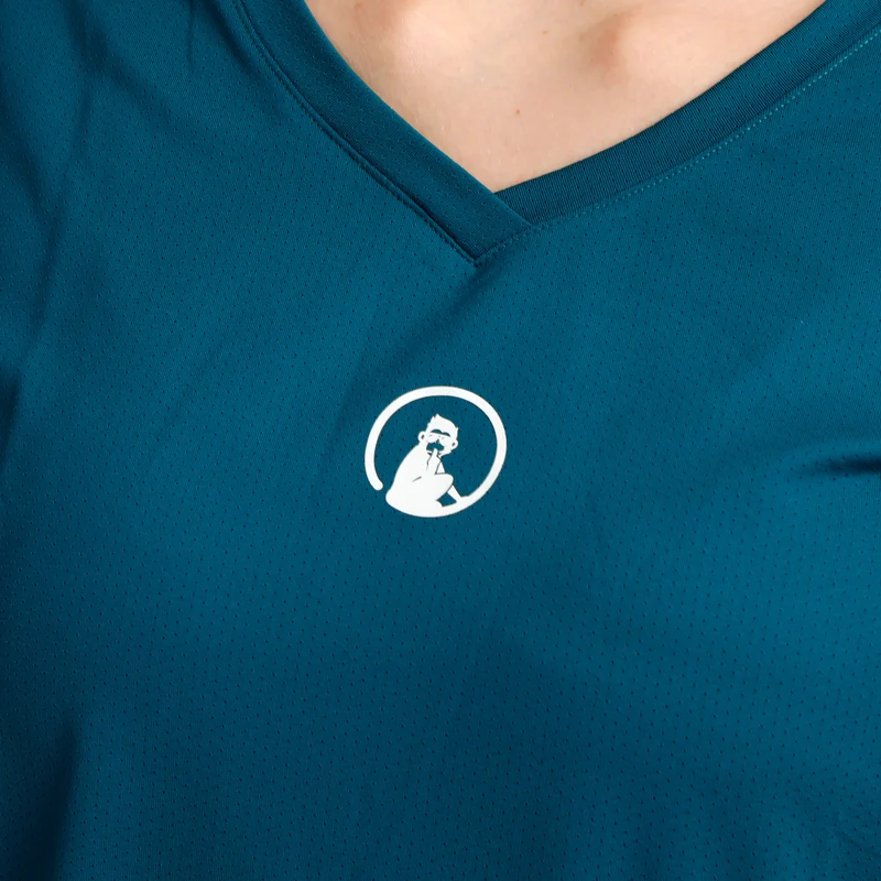 Create Volley T-Shirt Damen-Petrol,Weiß