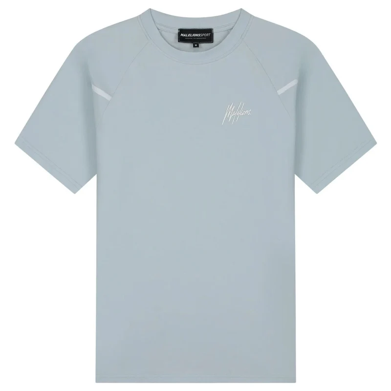 Malelions Sport Counter T-Shirt Light Blue