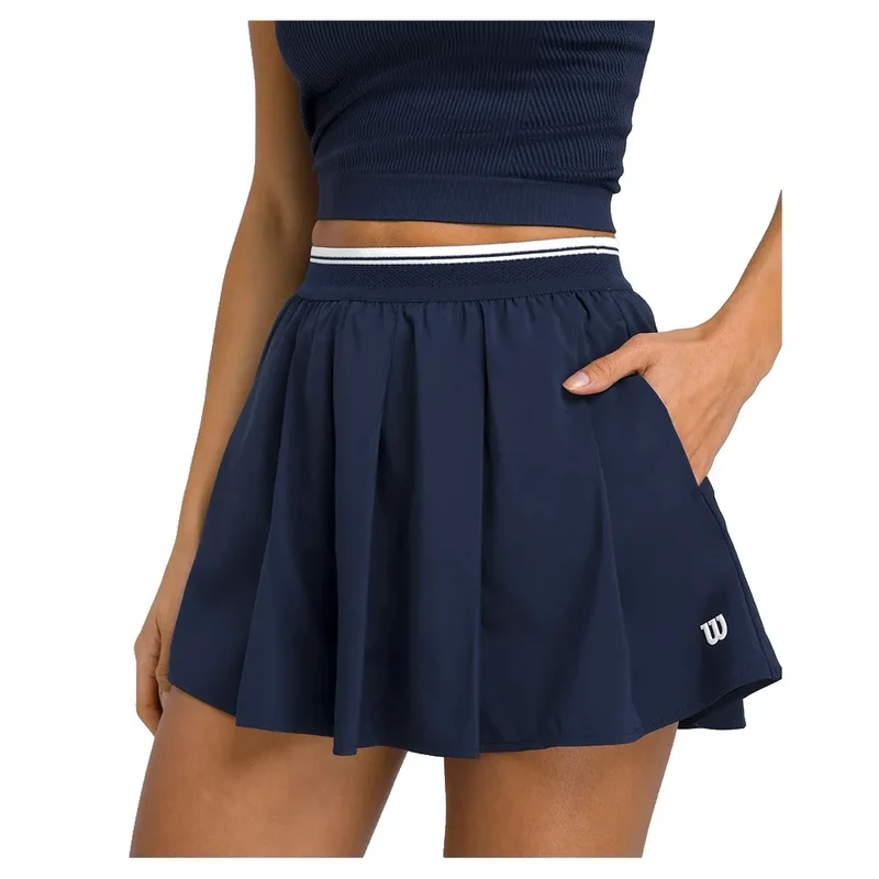 Wilson W Velocity Pleated Short Navy