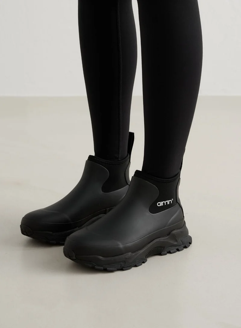 Black Fusion Rain Boot